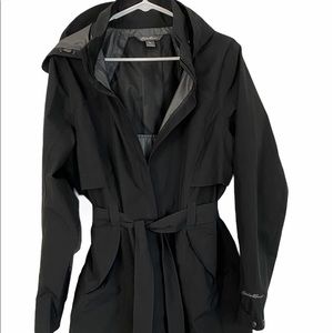 Eddie Baur Quarter Length Rain Jacket Large Black